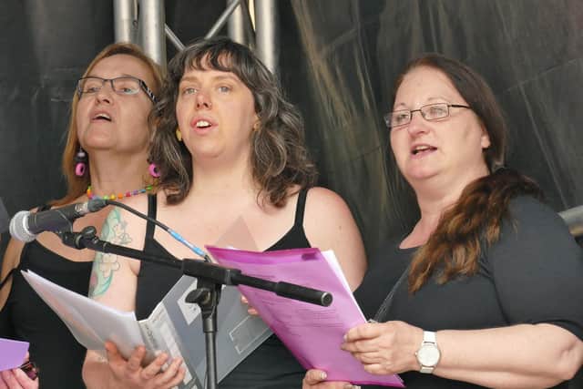 The Singing Mums. Pic Terese Hulse