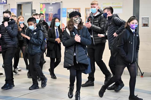 The council is advising that face coverings should be worn by secondary school pupils in classrooms and communal areas and by adults in all schools in communal areas.