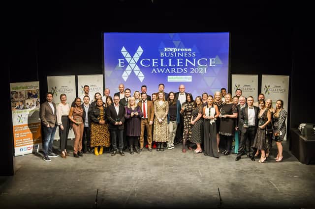 Wakefield Express Business Excellence Awards 2021 winners.