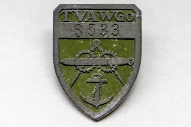 One of the badges Mr Dainton wants to identify.