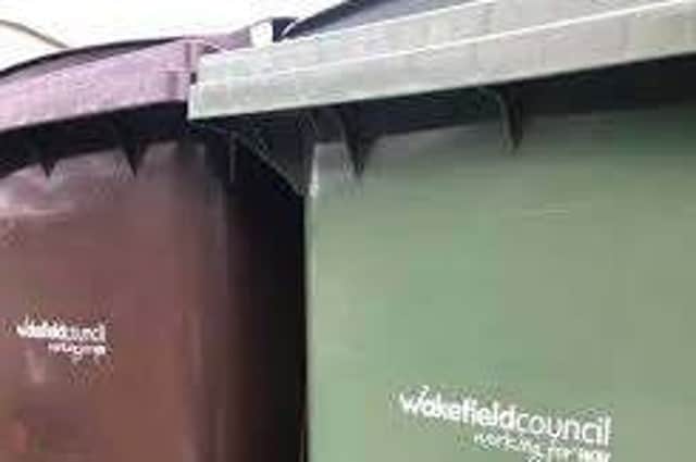Wakefield bin collections.