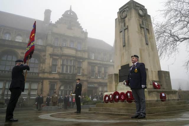 NEVER FORGET:  Last year’s Remembrance Sunday in Wakefield.