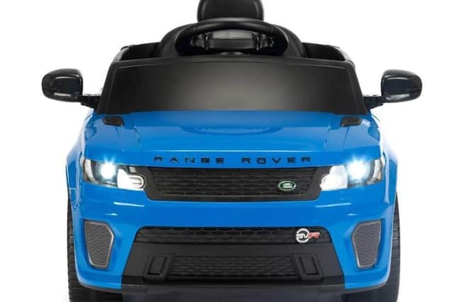 The Range Rover push and ride on 6V car which will be in stores for just £139