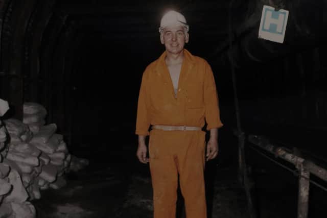 Roger Monks when he worked at Allertyon Bywater pit
