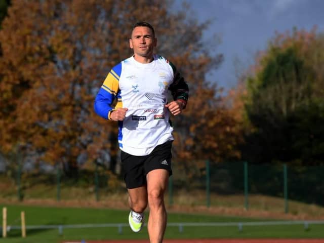 The former Rhinos captain began his epic 101-mile run this morning to raise funds in the battle against motor neurone disease (MND)