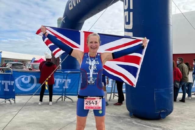 Sarah Hobbs at the World Duathlon Championships.