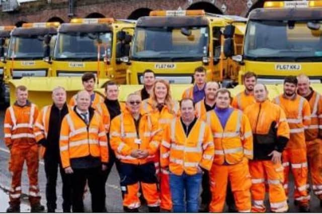The team of 36 drivers have worked in rotas 24 hours a day keeping the focus on the priority gritting routes