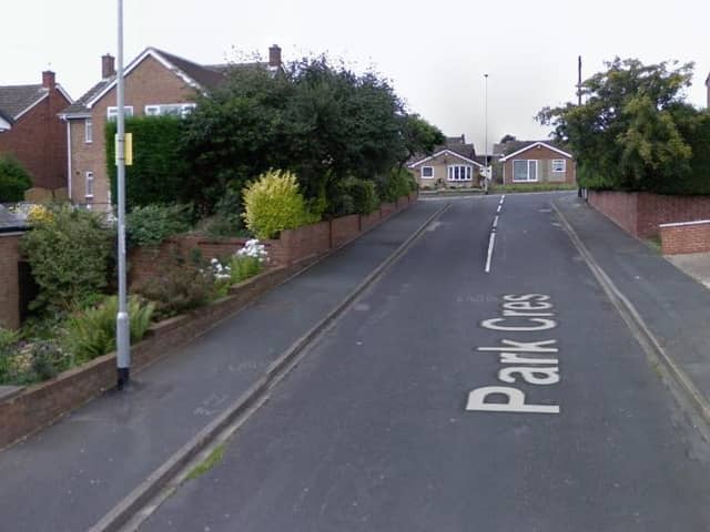 The incident happened at around 1.15pm on Wednesday, December 1 on Park Crescent in Rothwell.