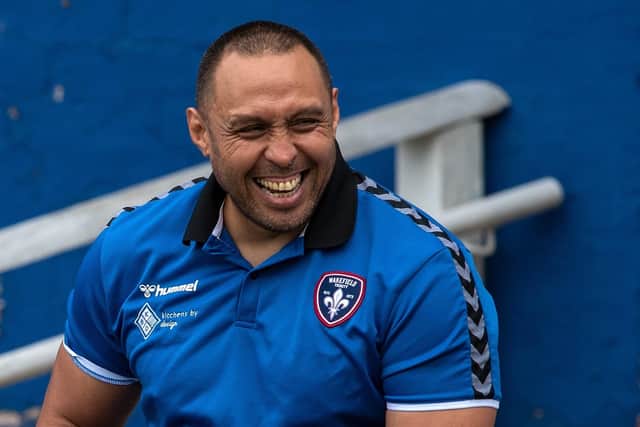 Wakefield Trinity head coach, Willie Poching. Picture: Bruce Rollinson/JPIMedia.