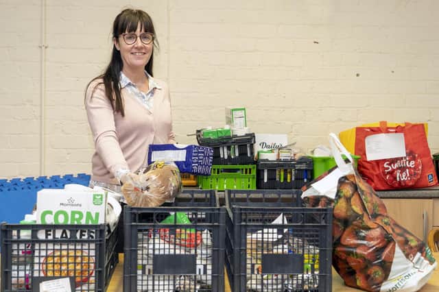 Wellbeing Services Manager Sheena Ibbotson at the food bank at St Georges Community Centre  Picture Scott Merrylees