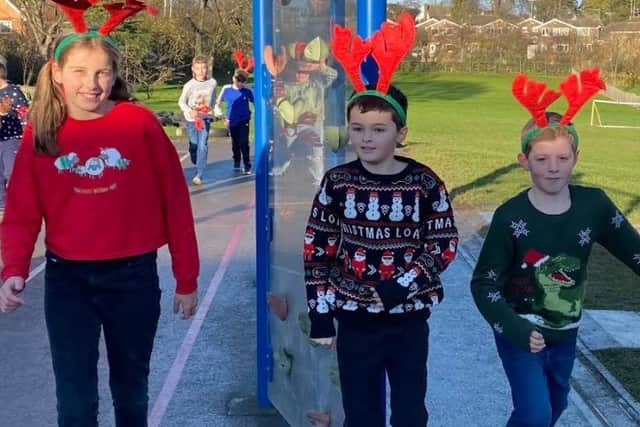 Children at Outwood Primary Academy Bell Lane have been raising money for their local hospice as part of the Wakefield Hospice Schools Reindeer Run.