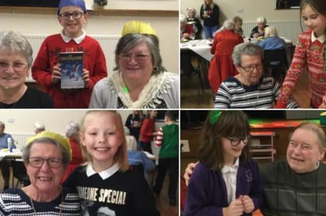 Nine youngsters from a primary school in Wakefield have been getting into the festive spirit by providing entertainment at a Christmas dinner.