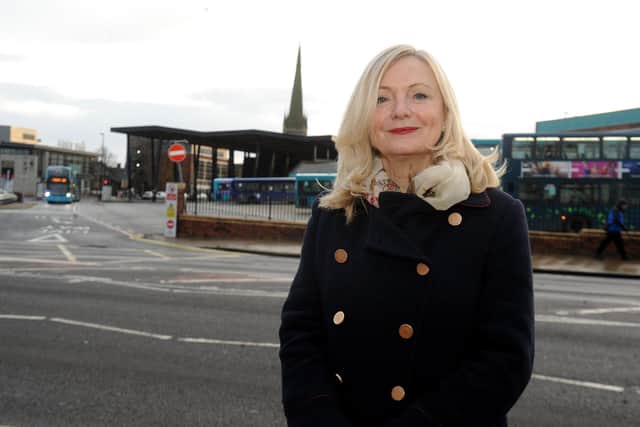 Mayor of West Yorkshire Tracy Brabin at Wakefield Bus Station