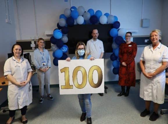 Macey Denise Brooks has become the Mid Yorkshire Hospitals NHS Trust's 100th apprentice.
