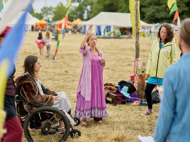 Festival-goers make the most of the Northern Green Gathering