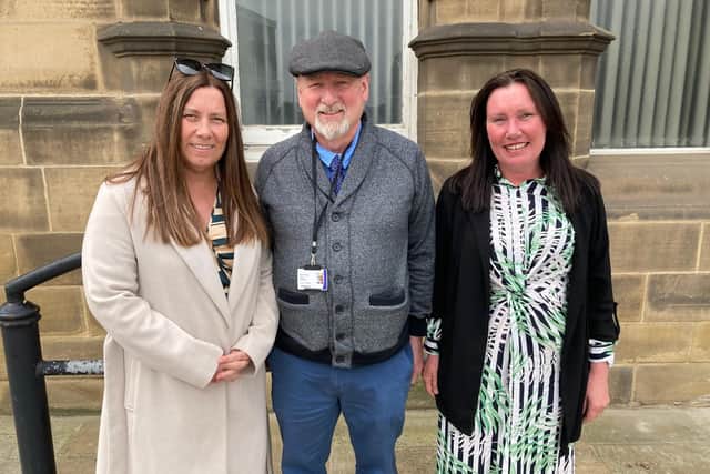 Wakefield Council's Lib Dem group members Rachel Speak (left), group leader Pete Girt (centre) and Adele Hayes (right)