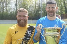 Luke Haigh and goalkeeper Jordan Ripley were man of the match award winners for Kirklands against Fryston AFC.