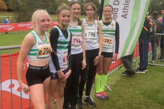 Wakefield Harriers U15s girls team competed well at the English National Cross Country Relay Championships at Mansfield.