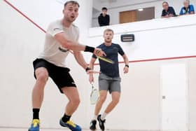Abbeydale's top string Elliot Morris Devred who defeated Pontefarct 1's Carlton Oldham in the deciding game in their Yorkshire Premier League encounter.