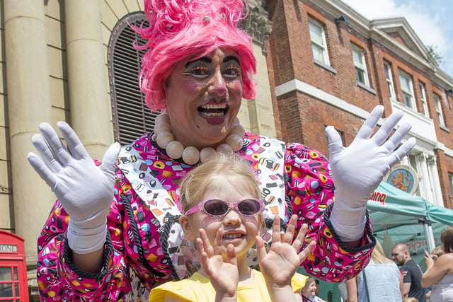 Dame Lucy Liquorice with Daisy Grace Jowett aged five in 2015.