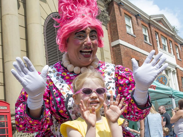 Dame Lucy Liquorice with Daisy Grace Jowett aged five in 2015.