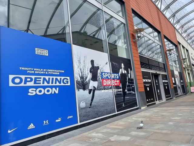 Retail giant Sports Direct is set to open a superstore at Wakefield's Trinity Walk shopping centre