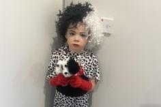 Lisa Timms shared this photo of Harper, aged six, as Cruella from 101 Dalmatians.