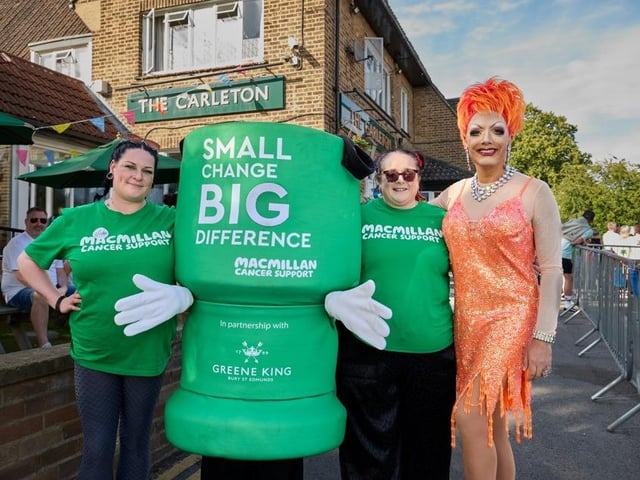 Natalier Richardson, Jodie Hughes and Crystal Cut with Connie the coin collector.