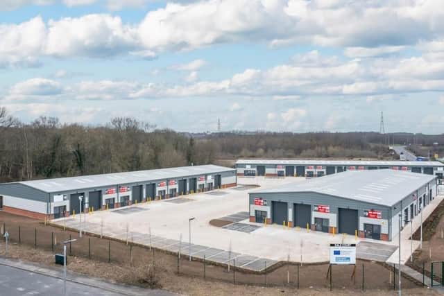 Work on a 34,286 sq ft industrial development in South Kirkby is now complete.