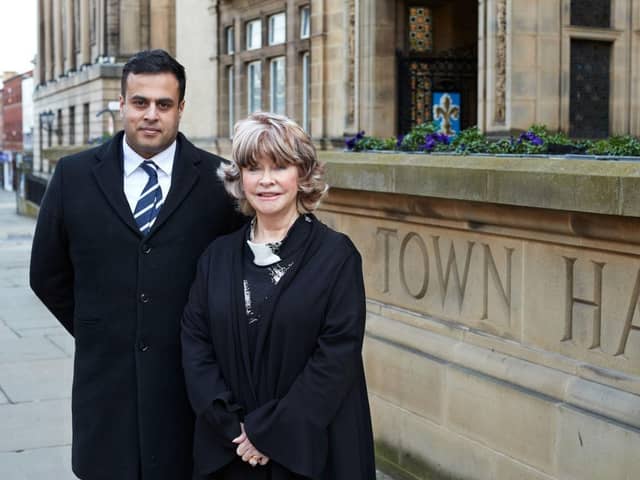 Labour council leader Denise Jeffery and Tory opposition leader Nadeem Ahmed