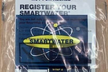 50 properties will be provided with SmartWater packs, including signage making it clear to thieves that products in all those homes are now protected by the solution and can be traced.