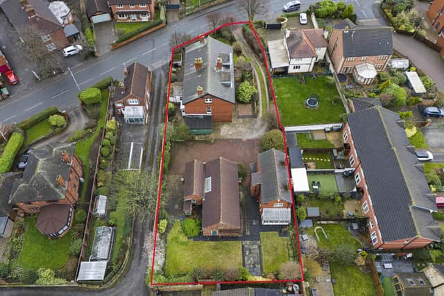 The three properties in The Mount, Normanton, near Wakefield, are set to go to auction this month.