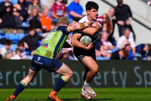Castleford Tigers' new loan signing George Hirst in action for Oldham last season. Picture by Olly Hassell/SWpix.com