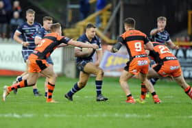 Action from Castleford Tigers' previous Christmas home friendly with Featherstone Rovers in 2018.