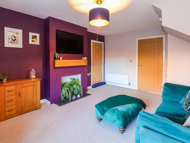 The spacious lounge within the property.