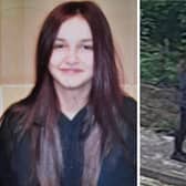 The CCTV footage shows Lydia wearing a black top, black leggings and black trainers.