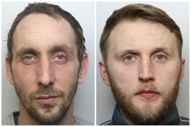 Chapman (left) and Saville were both jailed for dealing in heroin and crack cocaine. (pic by WYP)
