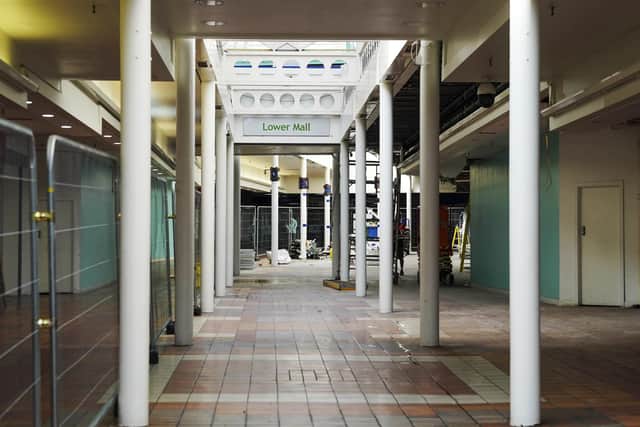 Parts of the lower mall will be demolished to create an outdoor area.