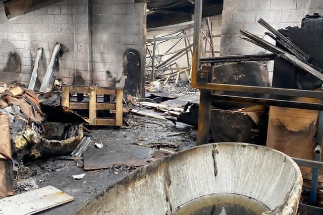 The blaze was started by a lithium battery exploding while being left in a tool to charge overnight - something West Yorkshire fire chiefs are now encouraging awareness about.