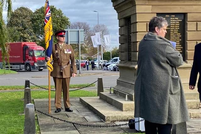 A serving soldier, and member of the Pontefract Royal British Legion, has been selected to represent the branch and carry the Branch Standard at Remembrance events in London - including one in front of the king