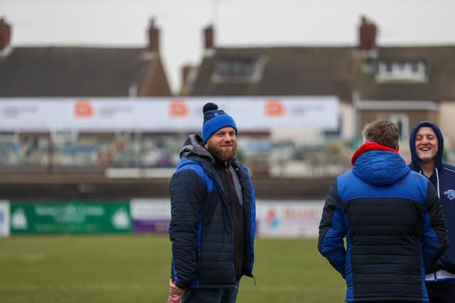 Halifax Panthers’ head coach Simon Grix was left ‘really happy’ with his side’s ‘togetherness’ in their remarkable Challenge Cup third round triumph at Championship leaders Featherstone Rovers.