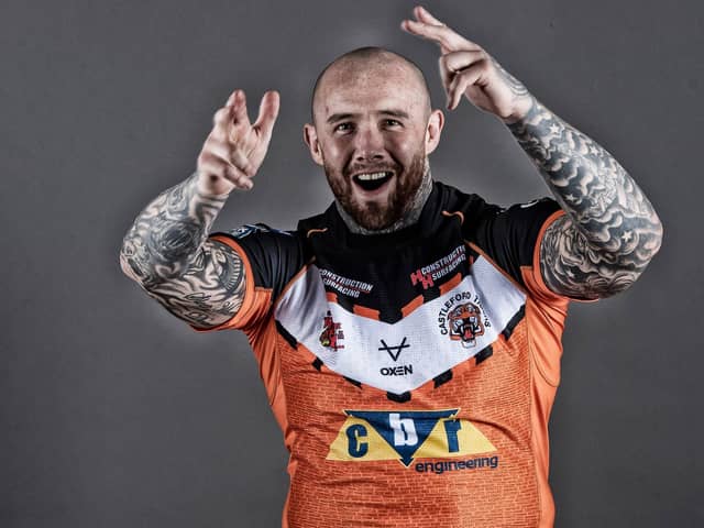 Nathan Massey is back in the Castleford Tigers squad for their game against Warrington Wolves. Picture: Allan McKenzie/SWpix.com
