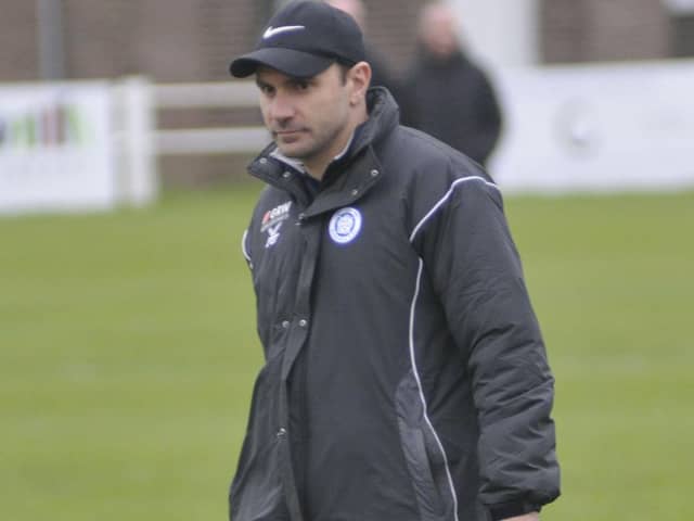 Wakefield AFC first team manager Gabe Mozzini.