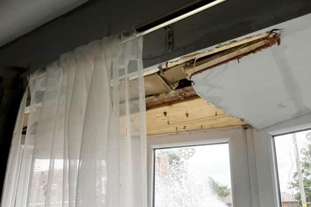 Gary said every room of the property in Crigglestone, in Wakefield, was damaged apart from the kitchen, upstairs bathroom, and one bedroom which all sit at the back of the property. SWNS
