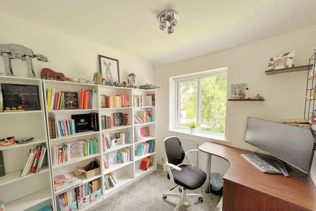 One bedroom is used currently as a home office.