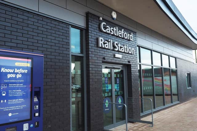 Castleford station entrace