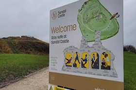 Safety signs have been put in place at Sandal Castle warning people of the hidden dangers.