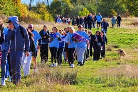 People taking part in  Walk for Nadia on Saturday October 17