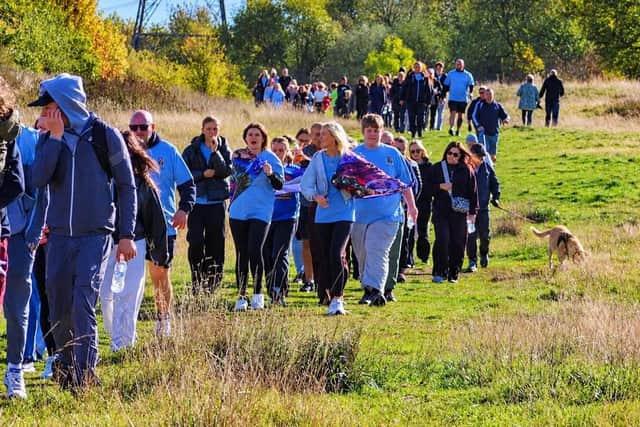 People taking part in Walk for Nadia on Saturday October 17