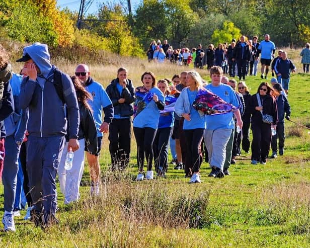 People taking part in  Walk for Nadia on Saturday October 17
